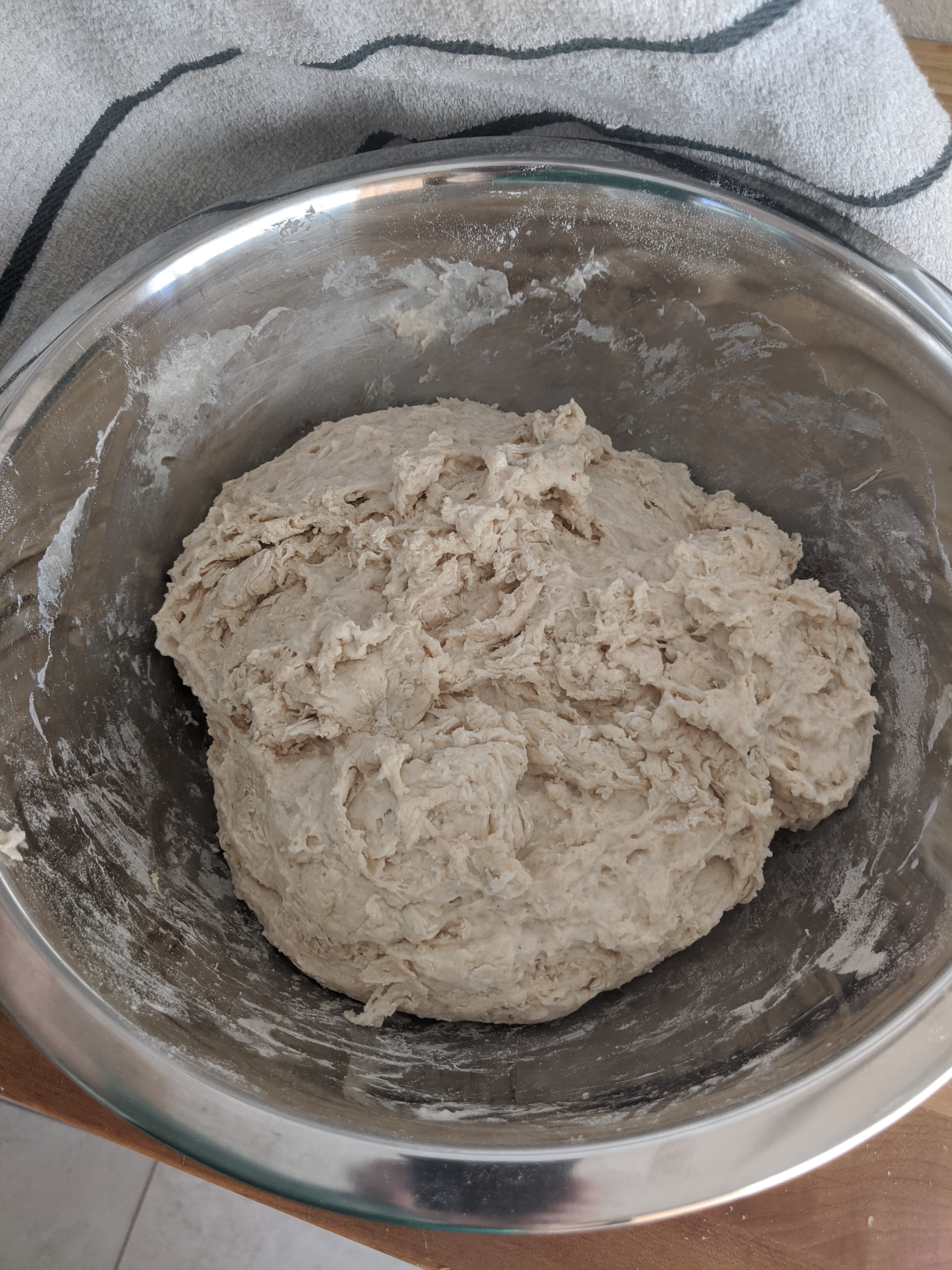 Dough immediately after mixing