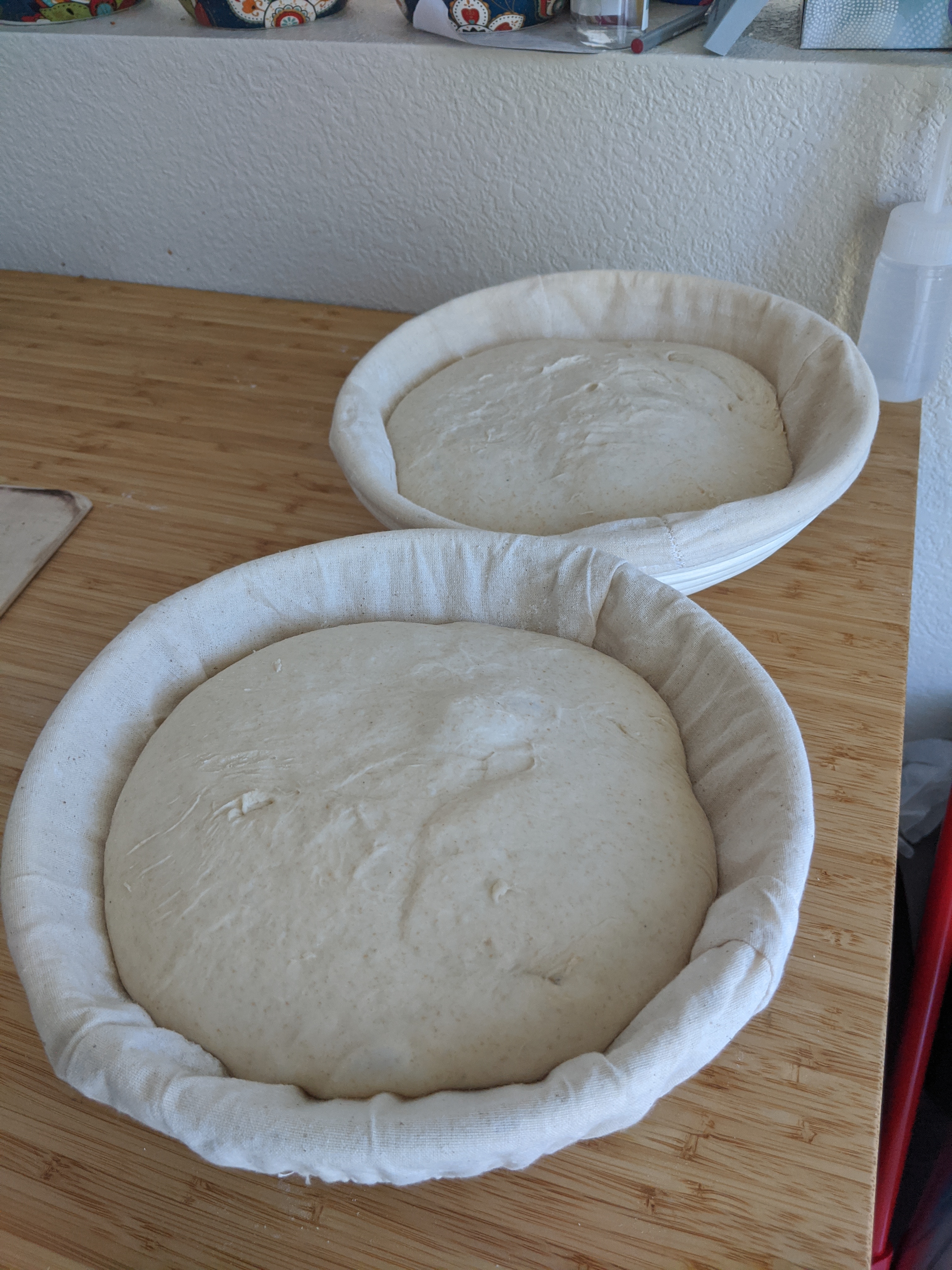 Dough after proofing